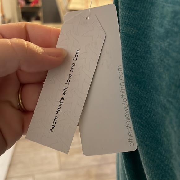 [Others Follow] Heathered Green Skater Dress - Size Medium NWT - Picture 3 of 5